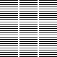 1. Vertical columns of horizontal ridges.