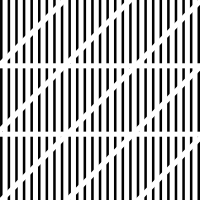 3. As pattern one, but with one-way vertical ridges.